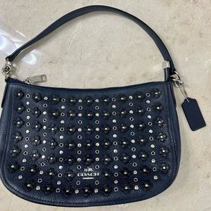 Coach Chelsea Navy with Rivets Handbag